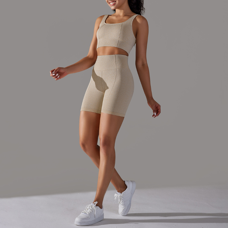 Pilates Yoga Clothes - レディースアクティブピラティスヨガトラックスーツセクシーシームレスクロップトップスポーツフィットネス2ピースセットジムセット新作スポーツウェア