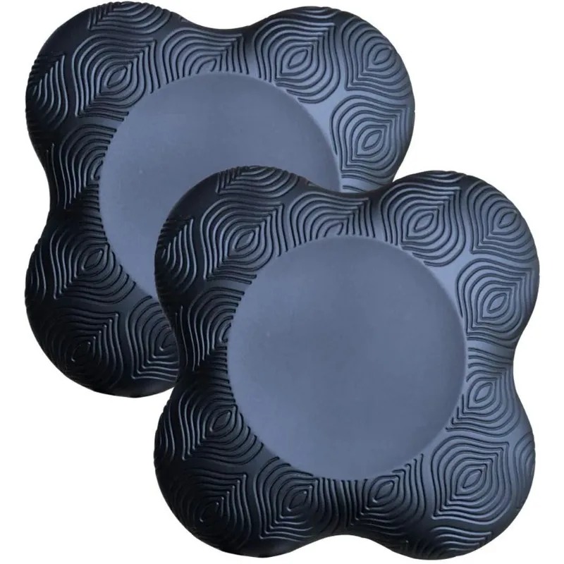 Pilates Yoga Knee Pads - 膝、肘、手首、手、頭用フォームヨガピラティスワークアウト用膝当てパッド（黒2パック）新品ヨガ膝パッドクッション特厚