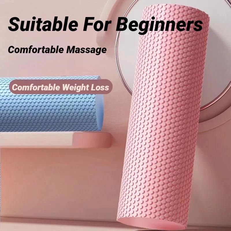 Pilates Yoga Home - 六角形のEVAフォームヨガローラー、10cm×30cmのマッサージフォームローラー、ピラティス、ホームフィットネス、ワークアウト用