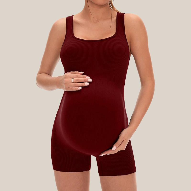 Pilates Yoga Clothes - 妊婦用ワンピースヨガスーツ高弾性快適プロフェッショナルピラティススポーツストラップ女性用一体型ヨガ服