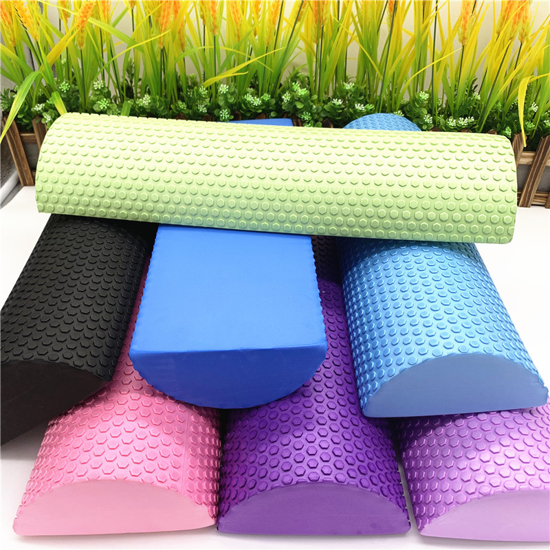 Pilates Yoga Block - 30/45 センチメートル半円形 EVA マッサージフォームローラーヨガピラティスフィットネス機器バランスパッドヨガブロックマッサージ浮動小数点