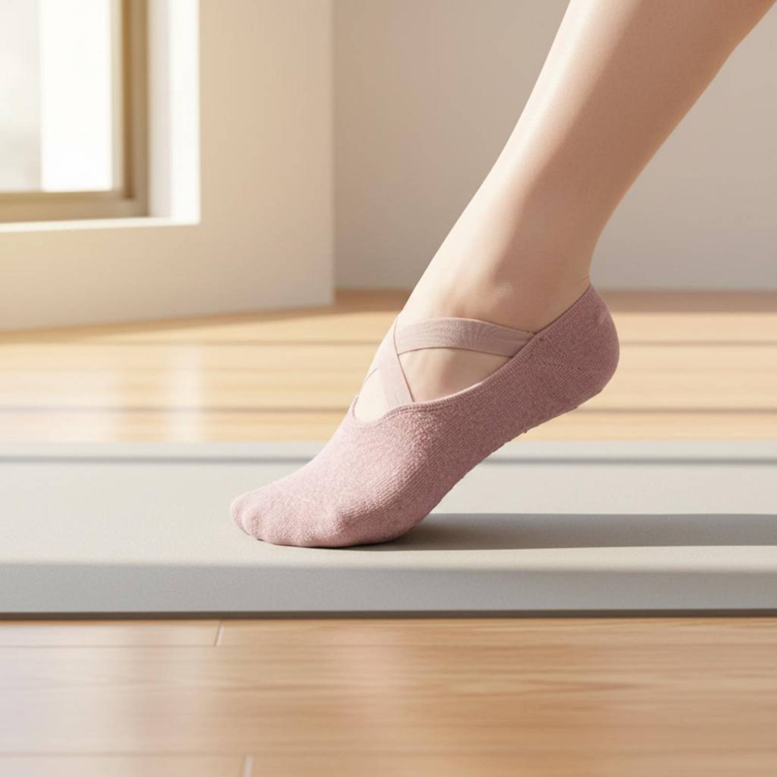Pilates Yoga Home - 滑り止めフィットネスソックス 通気性のある滑り止めピラティスソックス 長持ちする衛生的なソックス ダンサー、スタジオ、自宅エクササイズに最適