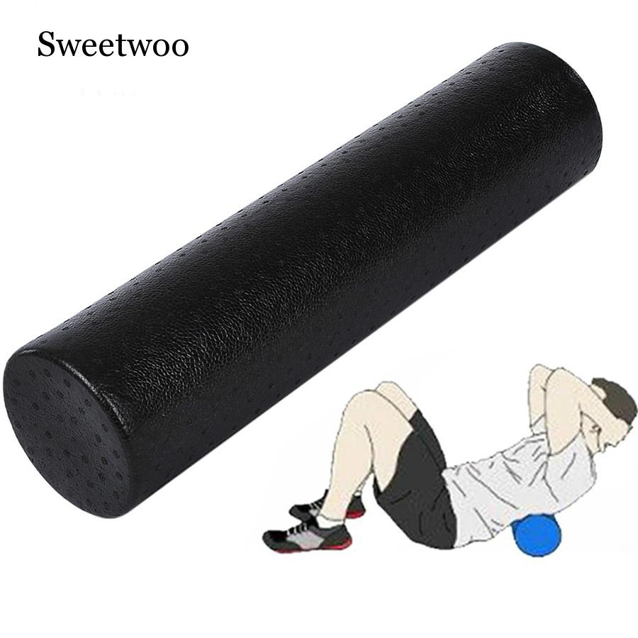 Pilates Yoga Block - ヨガ列フィットネスピラティスヨガ泡ローラーブロックトレインジムマッサージグリッドトリガーポイントセラピーフィジオ運動 (30/45/60/90センチメートル)