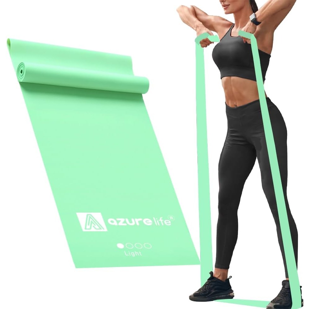 Pilates Yoga Tone - プロ仕様の伸縮性のあるレジスタンスバンドセット、ホームジム、理学療法、ヨガ、ピラティス、リハビリテーション用、5、6、7フィートの長さ、ラテックスフリー、男性と女性のための高耐久性フィットネス、筋力トレーニング用ストレッチエクササイズバンド