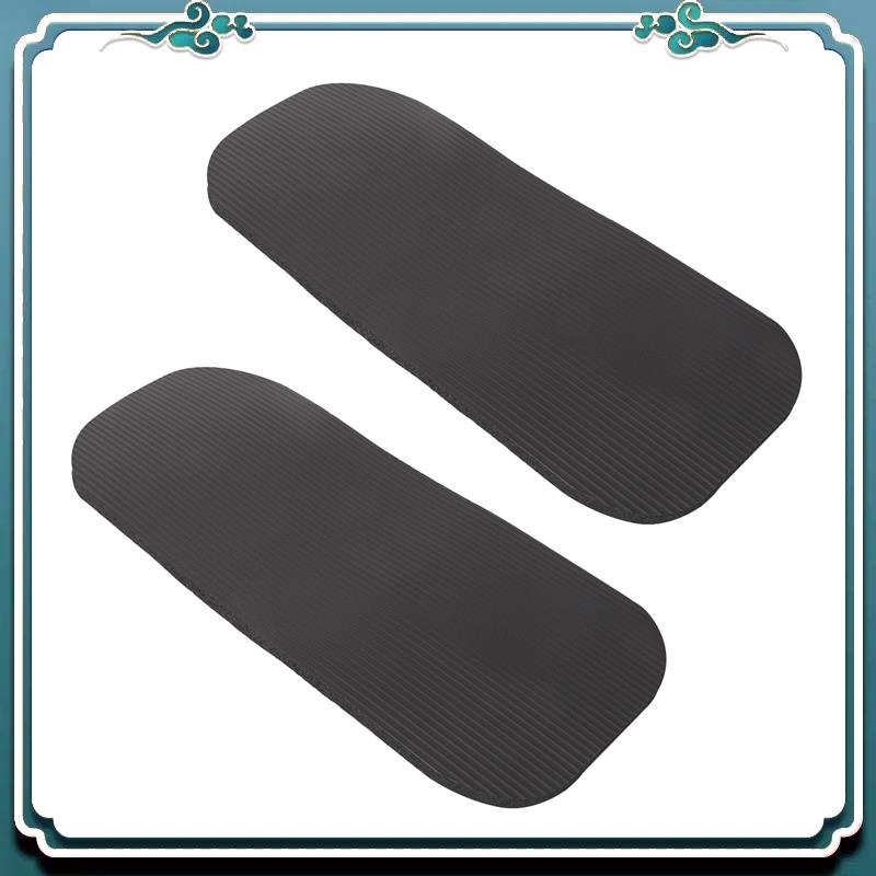Pilates Yoga Knee Pads - 2 個のピラティスワークアウトマット厚いヨガ膝パッドクッション膝手首肘用の追加サポート環境に優しい
