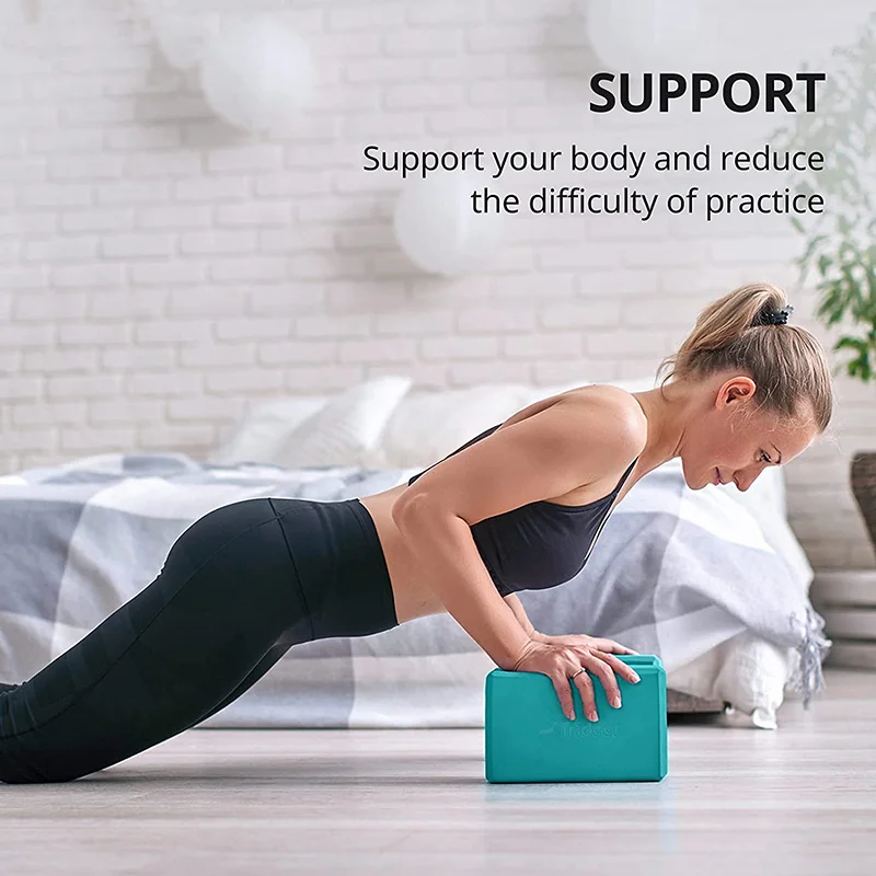 Pilates Yoga Block - ヨガビルディングブロックキューブ ピラティスブリック 補強マット スポーツヨガ用品 エクササイズ ホームエクササイズ器具