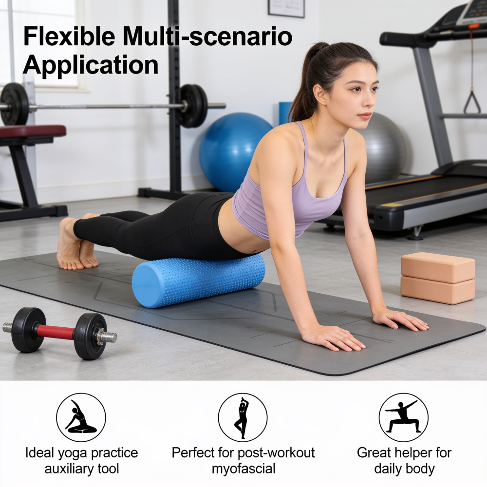 ヨガローラー ラウンドEVAフォームシリンダー 六角形ローラ - Pilates Yoga Home のレビューと価格
