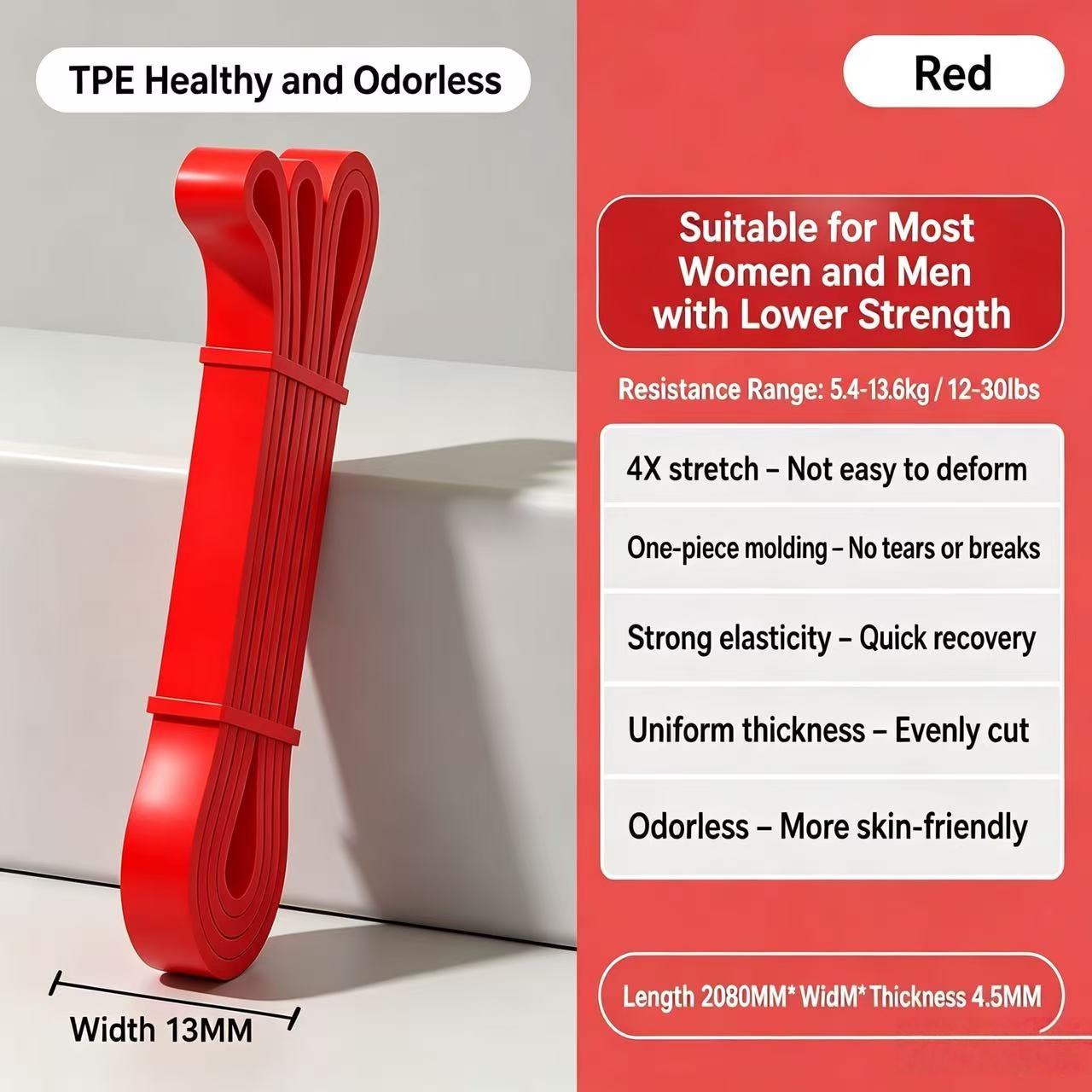TPEレジスタンスバンド 6段階強度別 エクササイズバンド  - Difference Pilates And Yoga のレビューと価格