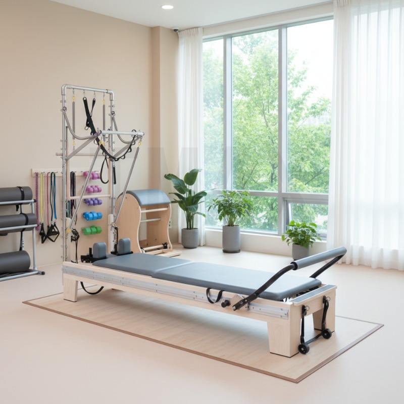 YTYIN Tmax高品質ハーフ台形コアメープル木製ベッドヨ - Pilates Yoga Home のレビューと価格