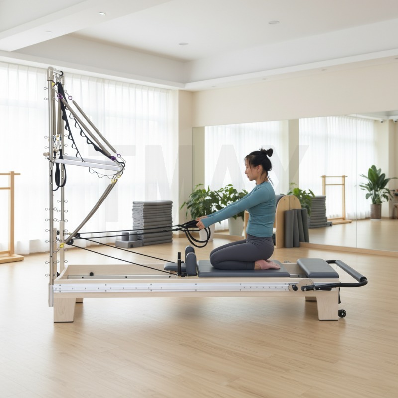 YTYIN Tmax高品質ハーフ台形コアメープル木製ベッドヨ - Pilates Yoga Home のレビューと価格