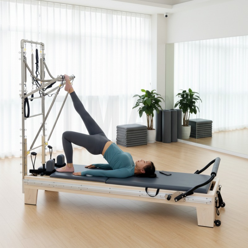 YTYIN Tmax高品質ハーフ台形コアメープル木製ベッドヨ - Pilates Yoga Home のレビューと価格