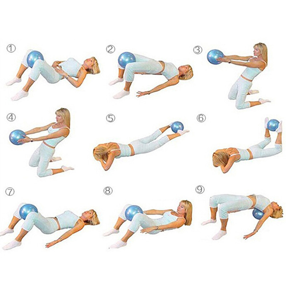 2個入り小型エクササイズボール、耐破裂性PVCピラティスボー - Pilates Yoga Tone のレビューと価格