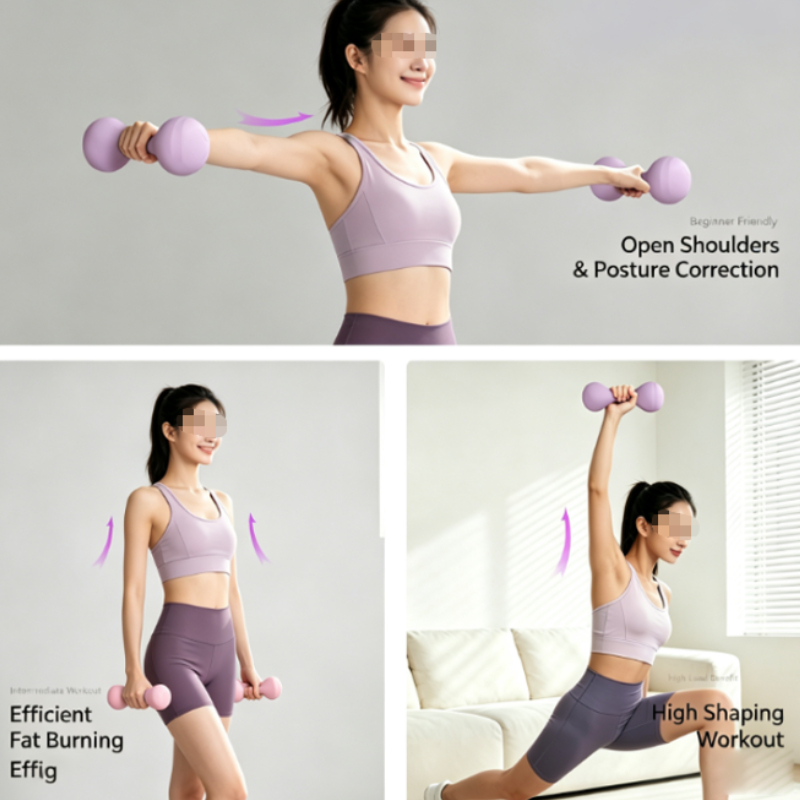 女性用フィットネスダンベル 1.0KG ホームジム ヨガ ピ - Pilates Yoga Tone のレビューと価格