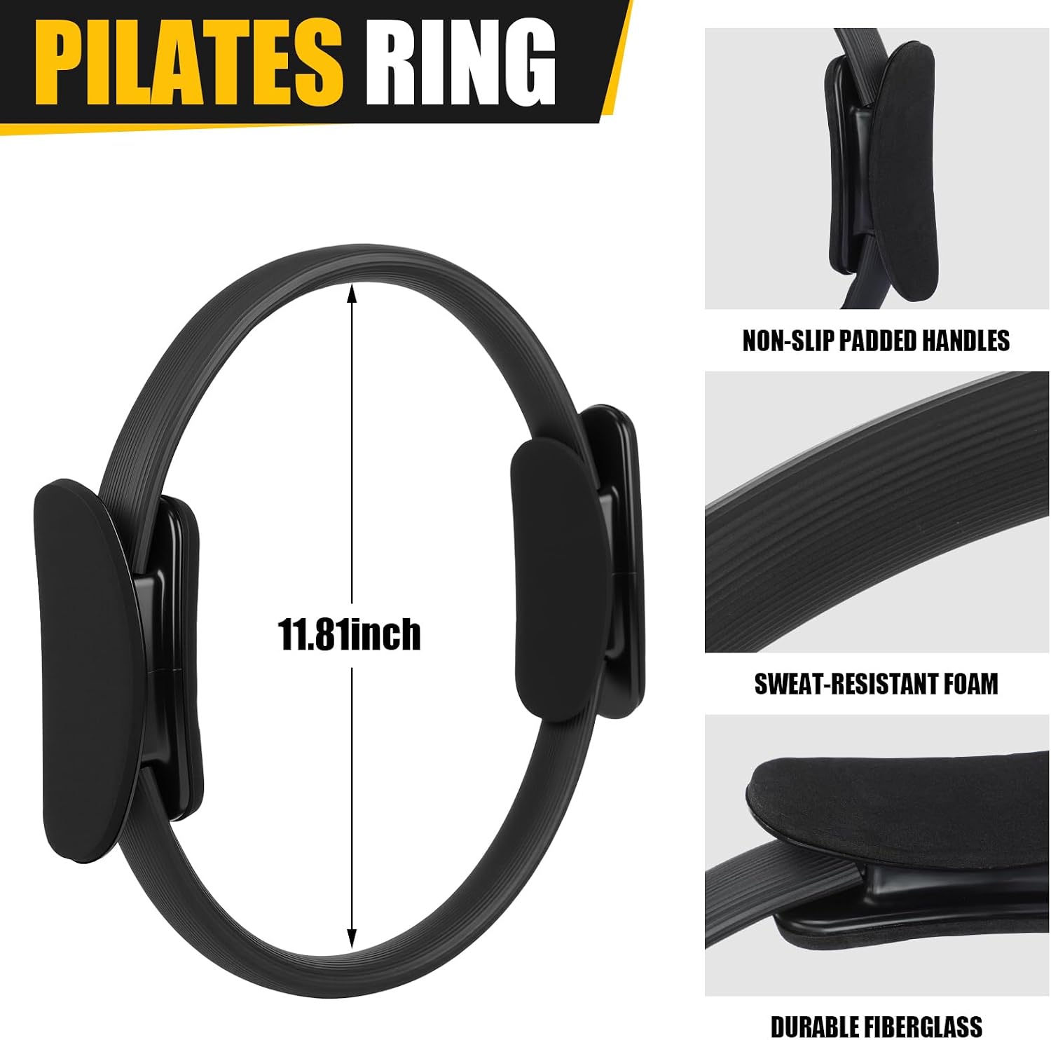 18個入りピラティスリング＆ボールセット、小型エクササイズサ - Pilates Yoga Tone のレビューと価格