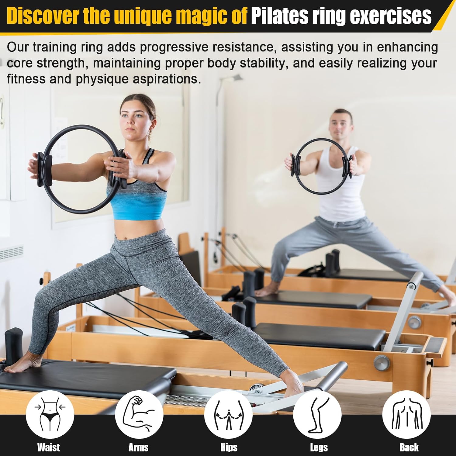 18個入りピラティスリング＆ボールセット、小型エクササイズサ - Pilates Yoga Tone のレビューと価格