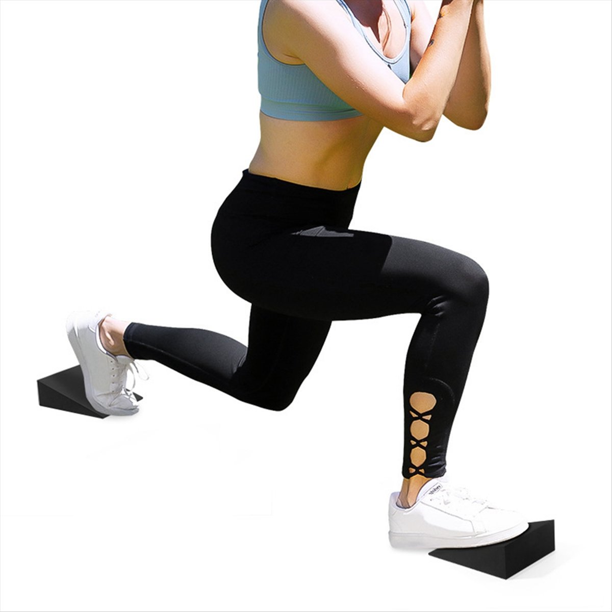 ABXY 2 個ヨガウェッジブロック EVA ヨガウェッジス - Pilates Yoga Block のレビューと価格