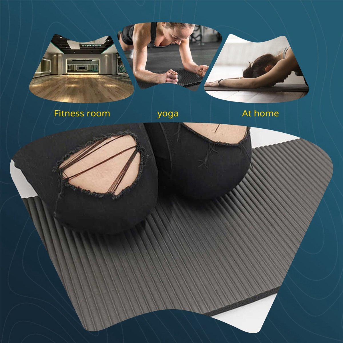 Doings 15MM厚ヨガマット コンフォートフォーム膝肘 - Pilates Yoga Knee Pads のレビューと価格