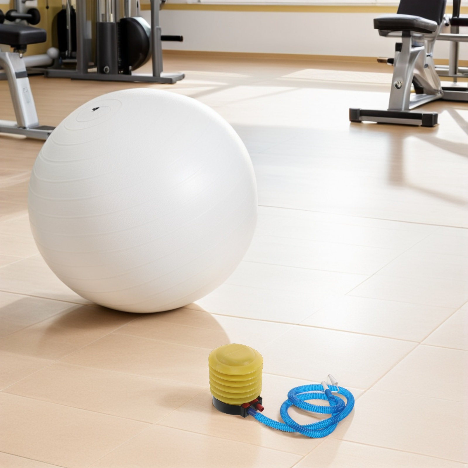 1セットヨガボールポンプ手動フットプレスエアインフレータ、安 - Yoga Pilates Yoga のレビューと価格