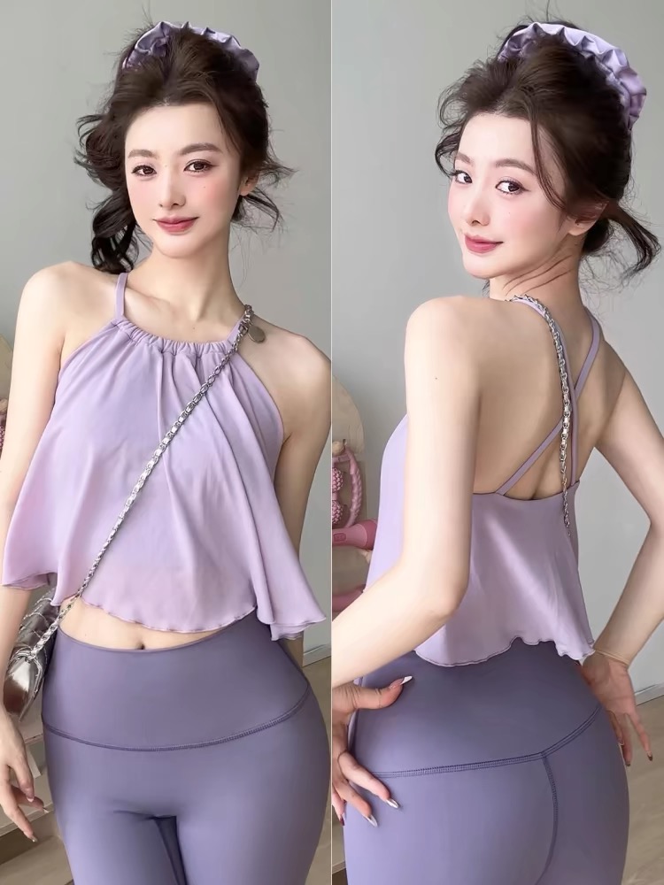 クラウドセンシングメッシュ小さなサスペンダースポーツブラ女性 - Pilates Yoga Clothes のレビューと価格