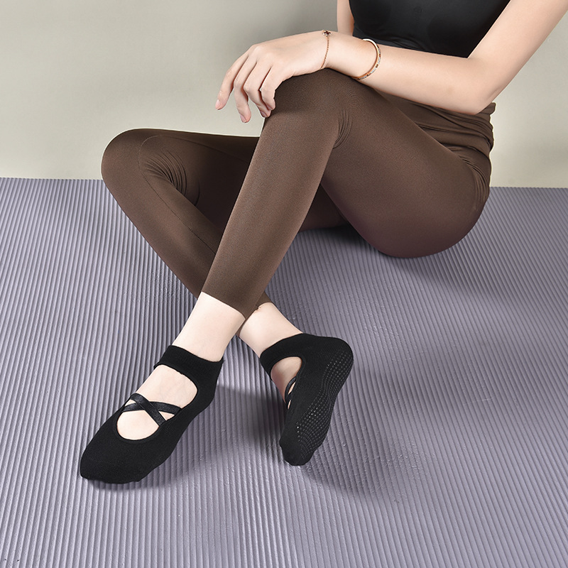 2 ペア通気性綿吸汗性ヨガソックスシリコーン滑り止めフロアソ - Pilates Yoga Clothes のレビューと価格