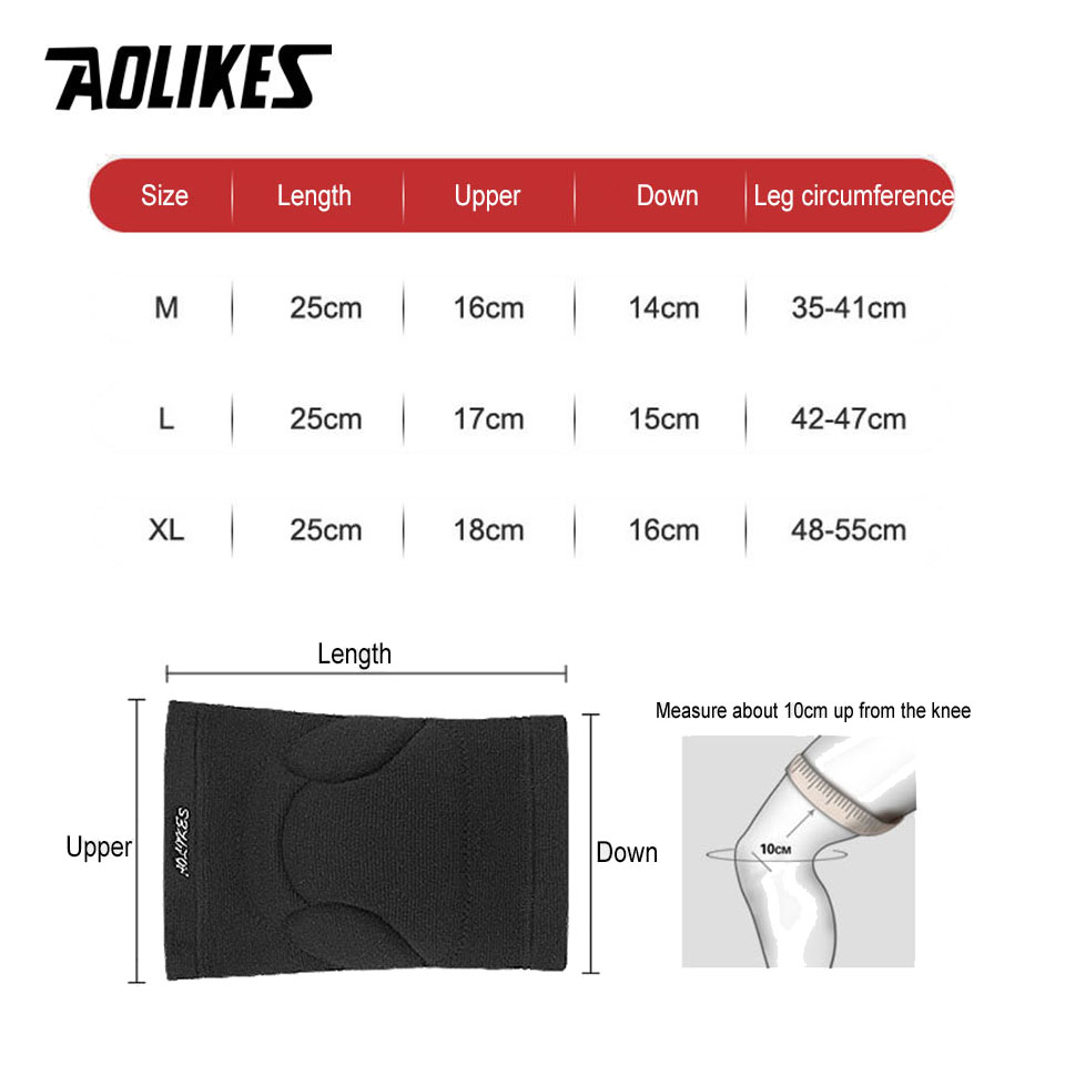 AOLIKES 1 ペアスポーツ肥厚膝パッドバレーボールエク - Pilates Yoga Knee Pads のレビューと価格