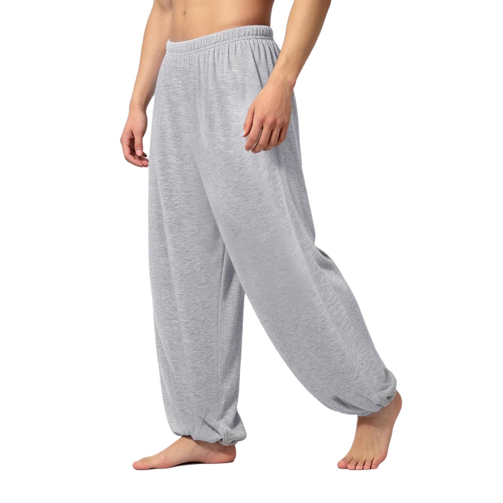 男性用吸湿発散性ヨガパンツ、伸縮性ウエストバンド、スポーツ、 - Pilates Yoga And Tai Chi のレビューと価格