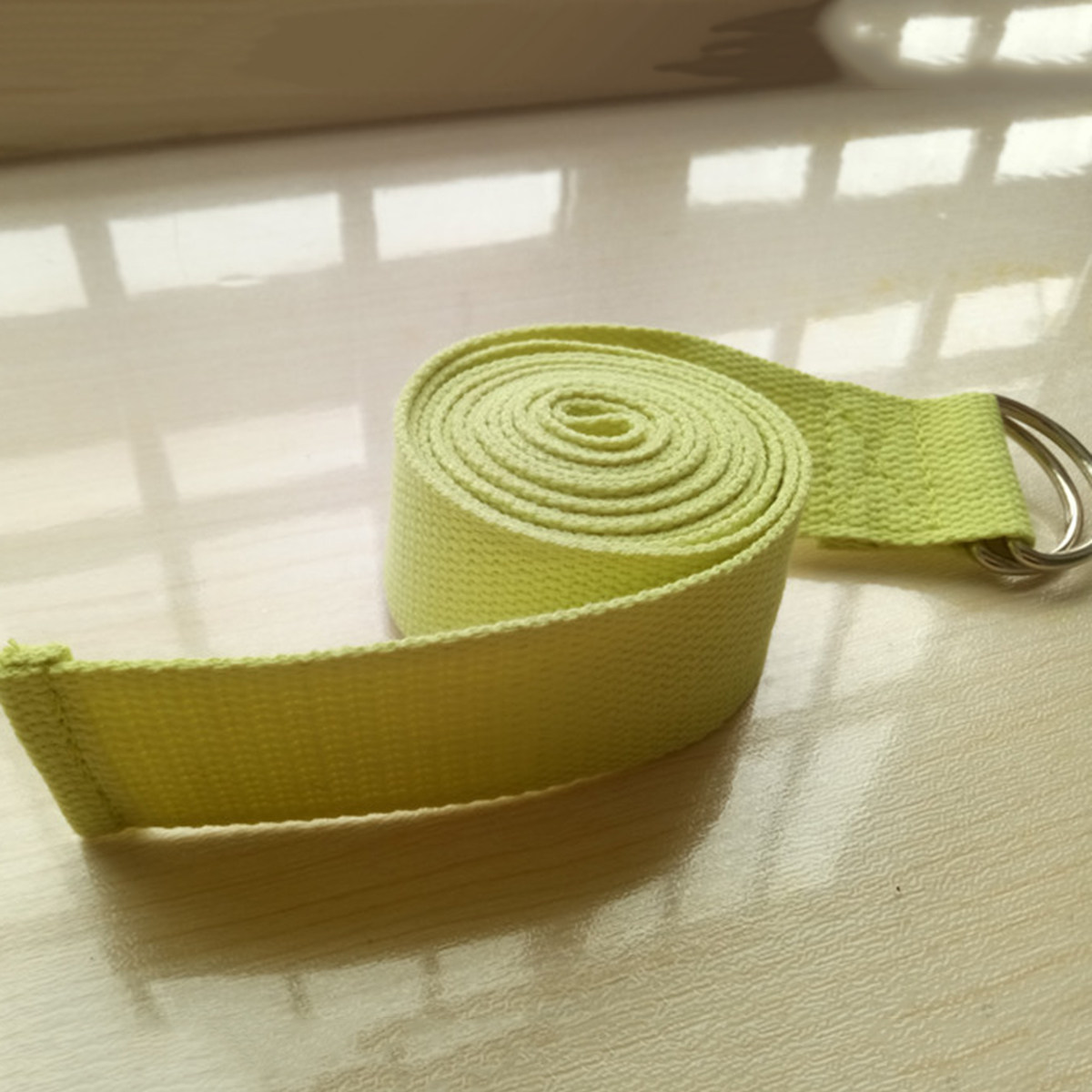 ヨガストレッチストラップ Dリング付き調整可能なコットンバン - Pilates Yoga Tone のレビューと価格